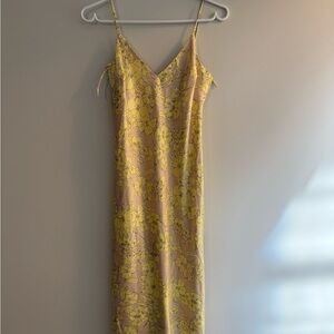 Park & Fifth Yellow Floral Slip Dress